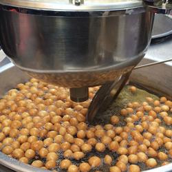 Deep Frying Table for Donuts/Lokma - 1400x700x850-1320mm - 25L - Stainless Steel