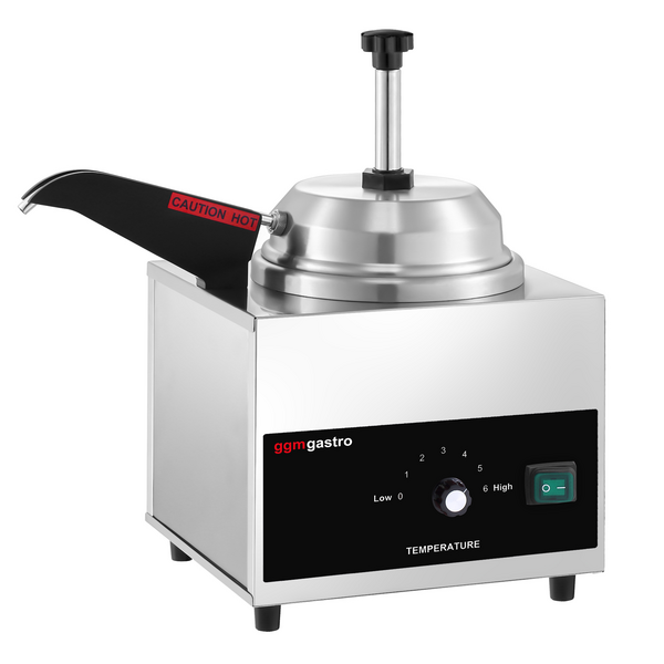 Sausdispenser - met verwarmde tuit - voor nacho cheese & chocolade