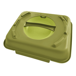 Caja para menús - 600 ml - sin divisiones - verde oliva/verde claro