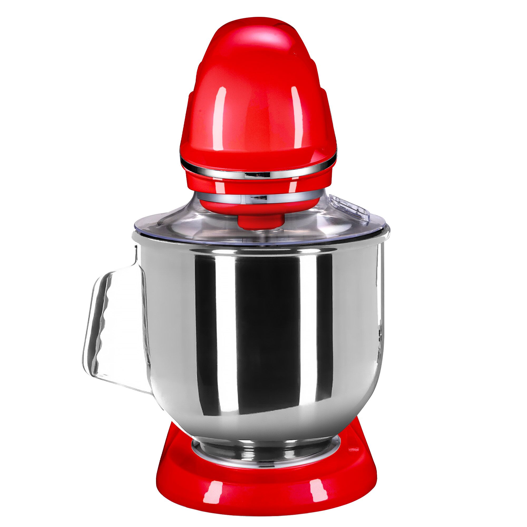 Batteur-mélangeur planétaire professionnel - 7L - 350W - incl. 3 outils - Rouge