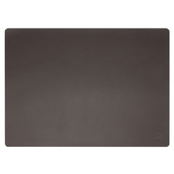 (12 piezas) Manteles individuales James - en elegante aspecto de cuero - 33 x 46 cm - moka