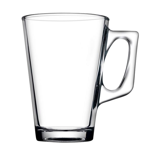 (24 stuks) theeglazen met oor - Aqua - 250ml