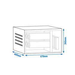 Système de purification d’air d’extraction sans moteur – 1400 m³ – avec préfiltre et filtre à charbon actif