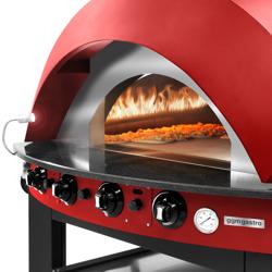 Gas Pizzaofen - 9x 25cm - Manuell - Rot