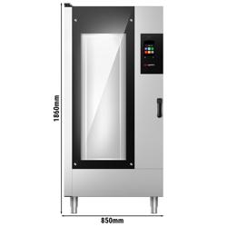 Combisteamer - Elektrisch - Touchscreen - 20x GN 1/1 - incl. kerntemperatuurvoeler & rekwagen