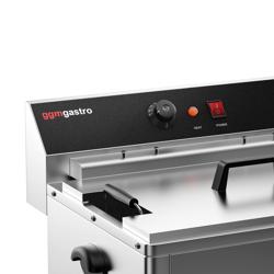 Elektro Fisch Fritteuse - 20,4 Liter - 5 kW - mit Ablasshahn