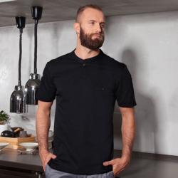 (6 stuks) KARLOWSKY | Korte Mouw Heren Werkshirt Performance - Zwart - maat: XS