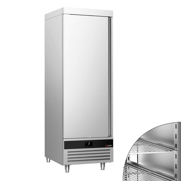 ثلاجة عمودية ستانلس ستيل PREMIUM - GN 2/1 - 700 mm - 600 L - حتى +8 °C - مع باب واحد