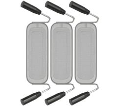 Pastamanden-set - 3x 290x105x200mm | 3x 0,8kg | GN 1/3 - RVS - voor pastakokers - passend voor 700-serie - zonder teflon stekker