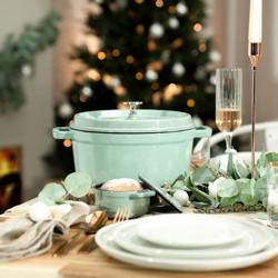 STAUB | LA COCOTTE -  طنجرة كوكوت صغيرة - بقطر 100 مم - حديد زهر - أخضراء المريمية