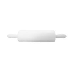 Rolling Pin Dough Roller – Serrated - Plastic - White - 250 mm - 70 x 70 mm