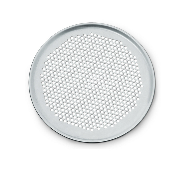 Bandeja para pizza de aluminio - perforada - Ø 25 cm
