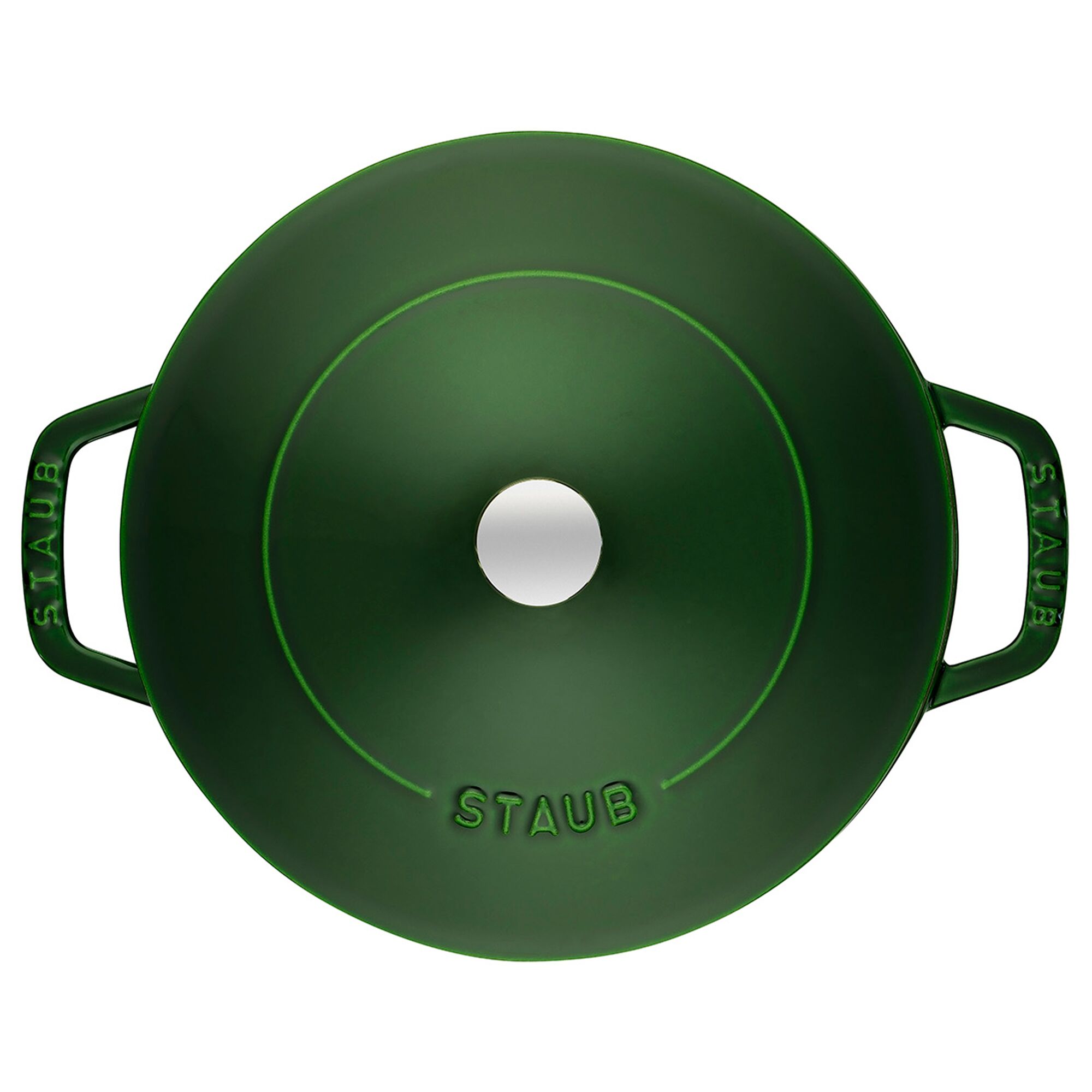 STAUB | BRAISERS - Cocotte avec Chistera Drop-Structure - 280mm - Fonte - Vert Basilic	