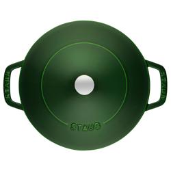 STAUB | BRAISERS - Brasiera con struttura a goccia Chistera - 280 mm - Ghisa - Verde basilico