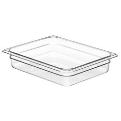 (6 unidades) CAMBRO | Recipientes GN em policarbonato Camwear® 1/2 - transparente - profundidade 65 mm