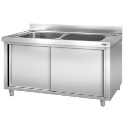 Lavapentole armadiato - 1600x700mm - con 2 vasche 