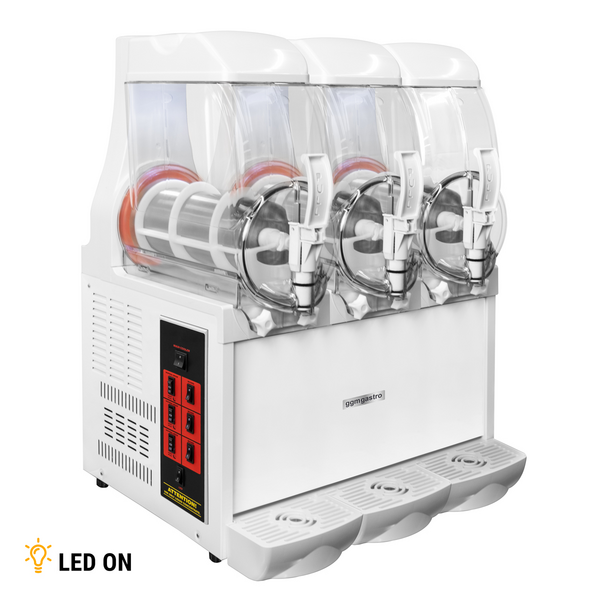 Slush aparat - 3x 10 litara - 950 Watt - Bijela boja