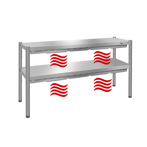 Punte termică PREMIUM - 1600x370mm - cu 2 rafturi - înălțime: 725mm
