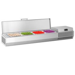 Opzetkoelvitrine PREMIUM PLUS - 1328x413mm - 4x GN 1/3