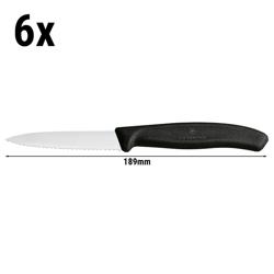 VICTORINOX | SWISS CLASSIC - Cuchillo con filo de sierra - Hoja 80mm - 6pcs