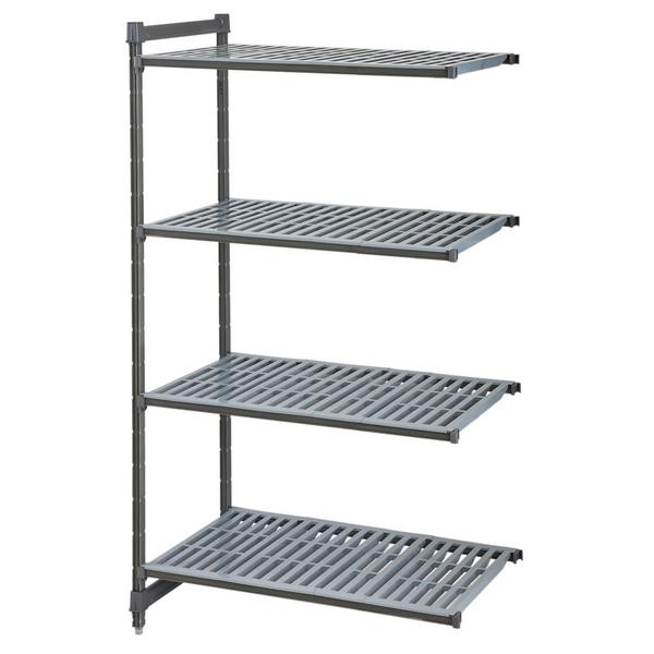 CAMBRO | Camshelving® - Basics Plus - Aanbouwrek - 1023mm - met 4 legplanken met sleuven