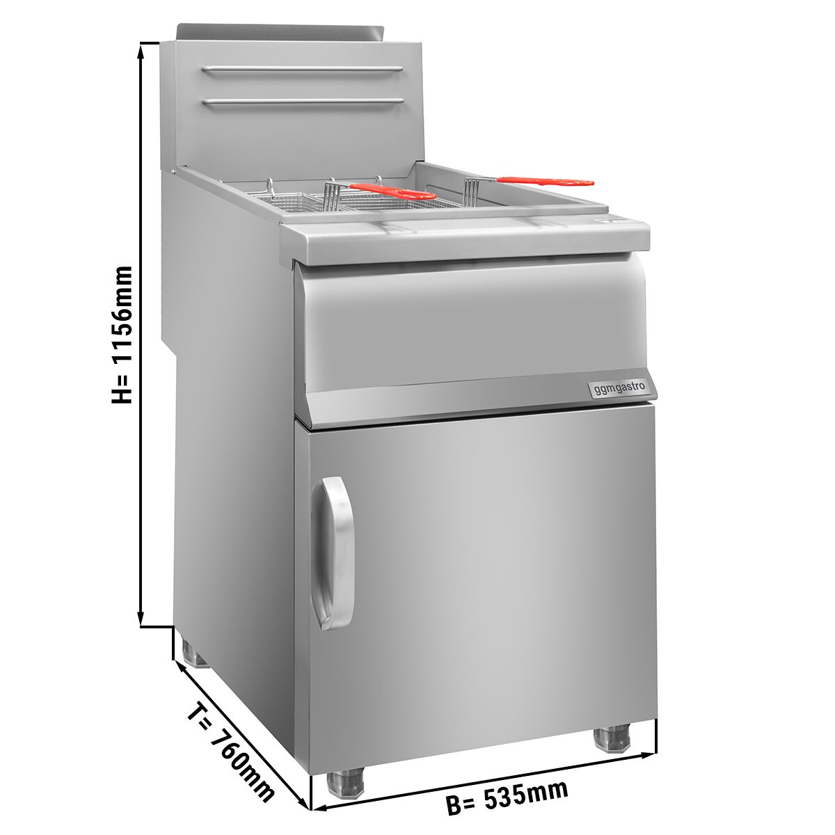 Gas Fritteuse Liter Kw Ggm Gastro