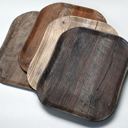 (12 stuks) CAMBRO | CENTURY™ - Glasvezel dienblad - GN 1/2 - Licht eiken houteffect - Glad