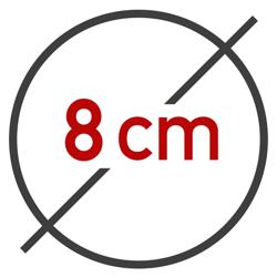 Frikadellen-/ Hamburgerpresse - Kunststoff - klein - Ø 80mm - 15 Löcher - 85 Gramm