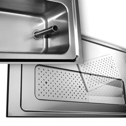 Výčepní pult PREMIUM - 1550x700 mm - 2 skleněné dveře 