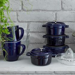 STAUB | CERAMIQUE - Mini Cocotte - Ø 100mm - kerek - kerámia - sötétkék
