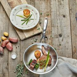 DEMEYERE | Proline 7 Stainless Steel Frying Pan – Ø 24 cm - 7-Ply - Induction/Oven/Dishwasher Safe