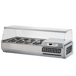 Vitrină frigorifică - 1,3 x 0,41 m - pentru 4 x GN 1/3