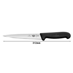 VICTORINOX | Fibrox Filleting Knife – 18 cm Blade - Black Handle - Dishwasher Safe