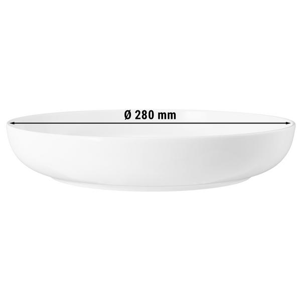 SELTMANN WEIDEN | Coup Fine Dining Porcelain Soup/Salad Bowl Ø 28 cm – White – High-Gloss – Microwave & Oven Safe