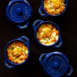 STAUB | CERAMIQUE – Mini Cocotte – Ø 100 mm – okrągła – ceramika – ciemnoniebieska