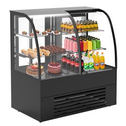 Hlađena vitrina za kolače - Samoposluživanje - za Self-Service - 1400 mm - dvostruko ostakljenje - s 2 policama