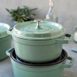 STAUB | LA COCOTTE - Cocotte - Ø 260mm - Hierro fundido - Verde salvia