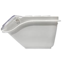 Ingredient Bin - with Flip Lid - 8L - Polypropylene - White - Stackable