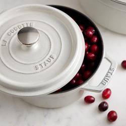 STAUB | LA COCOTTE - Kookpot - Ø 240mm - Gietijzer - Witte truffel