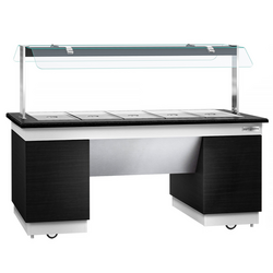 Буфетная Станция DUBLIN - 2000мм - с Водяной  баней  (Bain-marie) -  для 5x GN 1/1