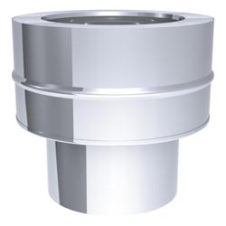 Adaptador de tubo simple a doble / Ø 250 mm