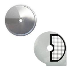 Tarcza do słupków - słupki 8x8mm - Ø220mm - zestaw: kratka do krojenia w kostkę 8x8mm & tarcza tnąca 8mm - do szatkownicy do warzyw - kompatybilny z Szatkownica do warzyw GSA5