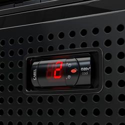 Frigo per bibite - 1200 litri - design senza telaio - con 2 porte in vetro e display pubblicitario