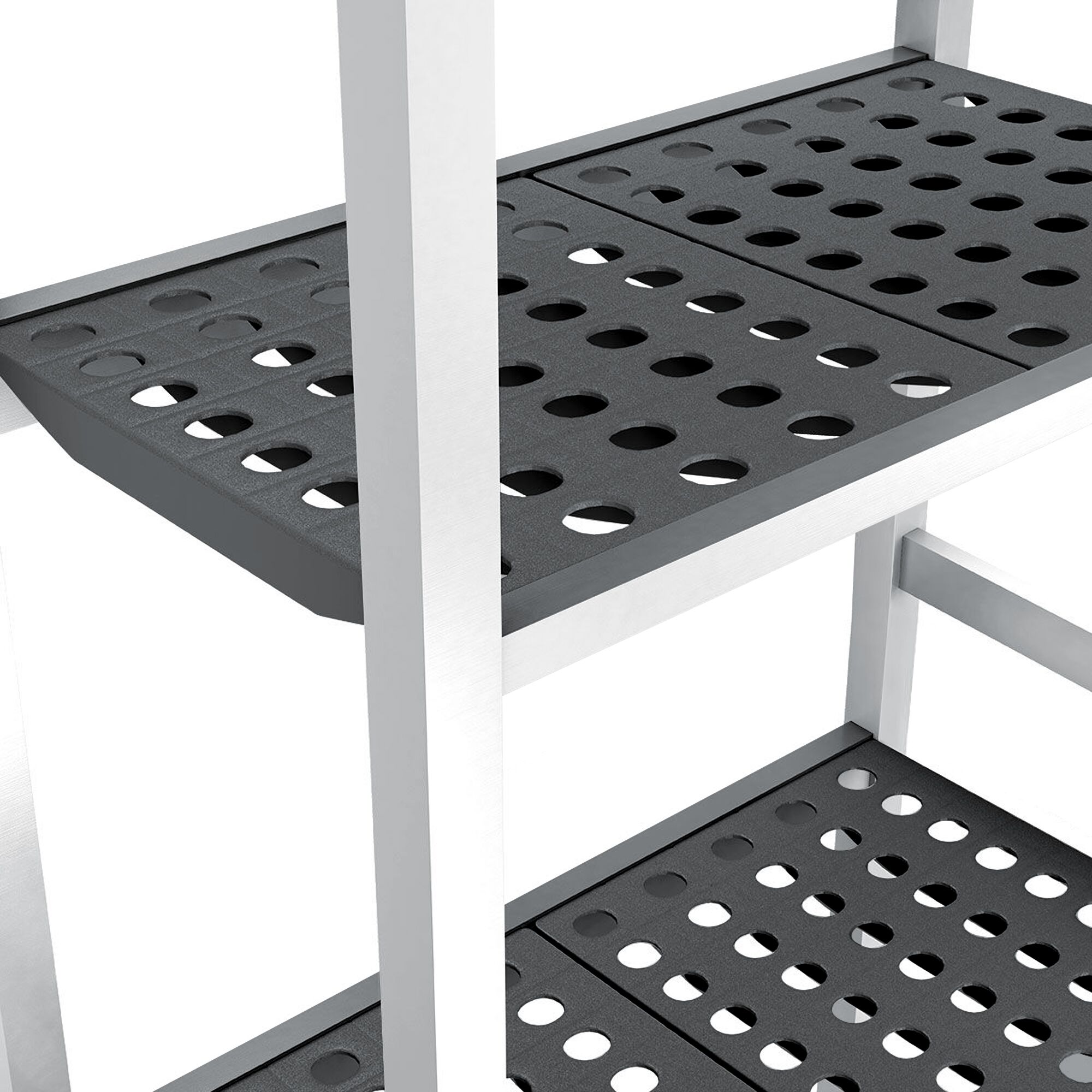 Étagère de base en aluminium - 660 x 1800 mm - Capacité de charge : 900 kg