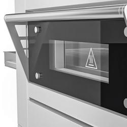 Elektrische doorloop oven - 1260x1750mm - Digitaal - Bandbreedte: 500mm - incl. onderstel