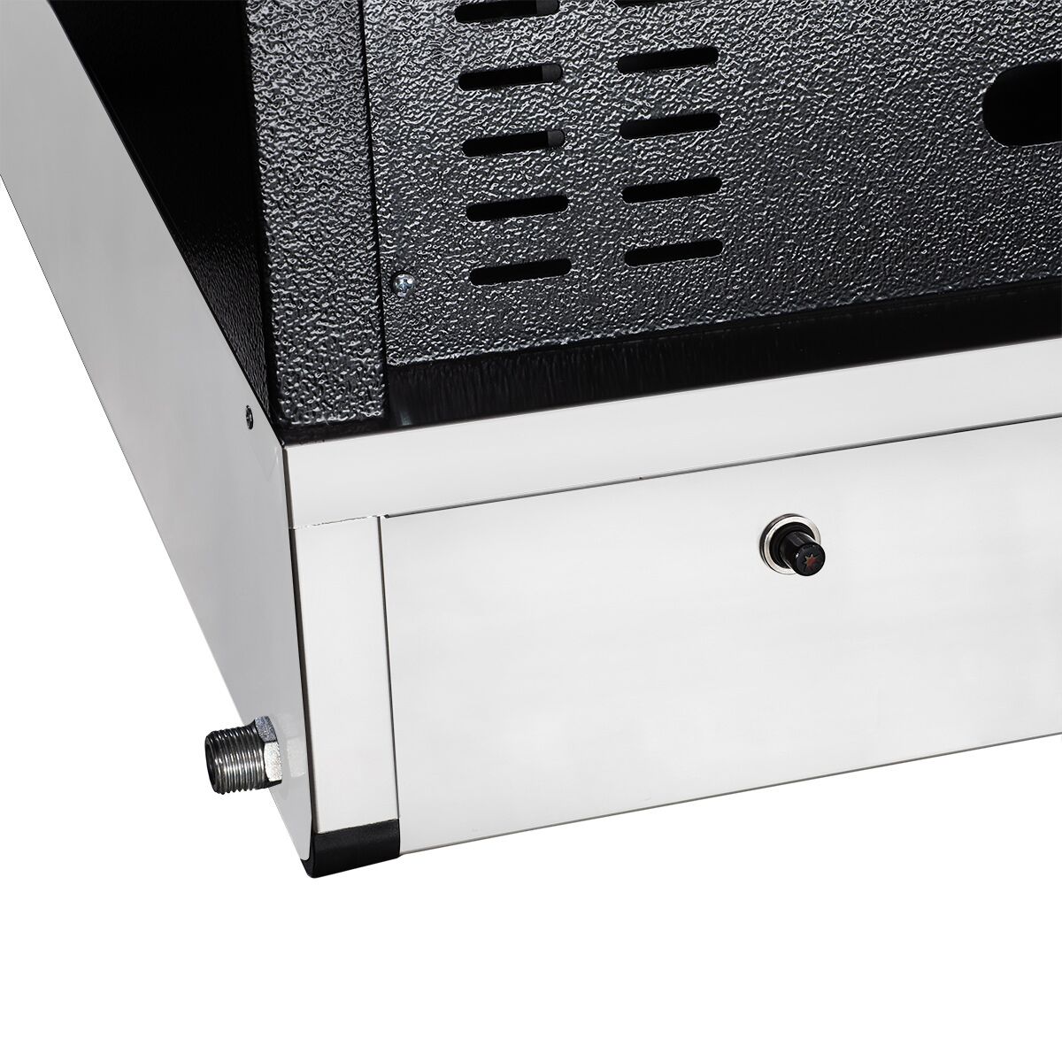 Commercial Gas Jacket Potato Oven - Manual Controls - 530x1100x740mm - with 2 drawers