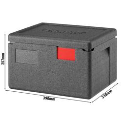 (1 piece) CAMBRO | Cam GoBox® Toploader – 390×330×257 mm – Black lid – GN 1/2 – 4 hr temp hold