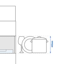 Durchschubspülmaschine - Touch - 9,66 kW - inkl. Zulauftisch links & Auslauftisch rechts - mit Reiniger-, Klarspüler- & Laugenpumpe