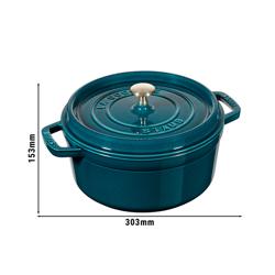 STAUB | LA COCOTTE - La-Mer - طنجرة كوكوت - بقطر 240 مم - حديد زهر