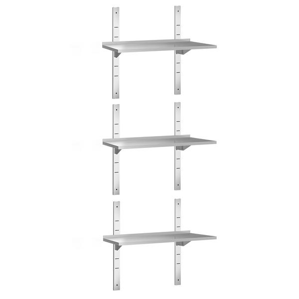 3-laags RVS wandplank PREMIUM - 1000x300mm